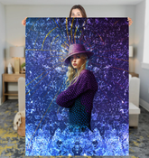 Urban Luxe Beyond Style Sherpa Blanket with chic design.